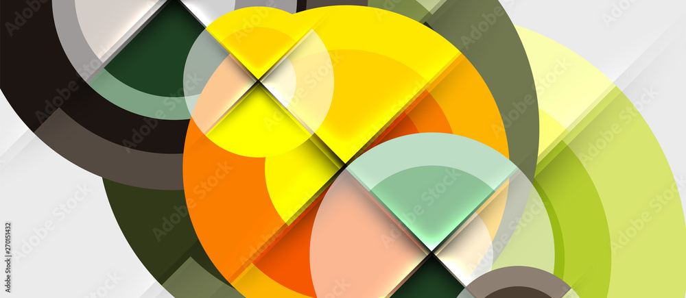 Obraz premium Geometric design abstract background - circles