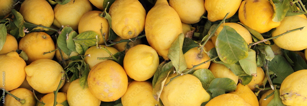 frische Zitronen auf dem Markt