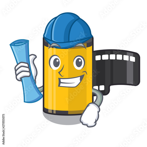 Architect camera roll isolated with the character