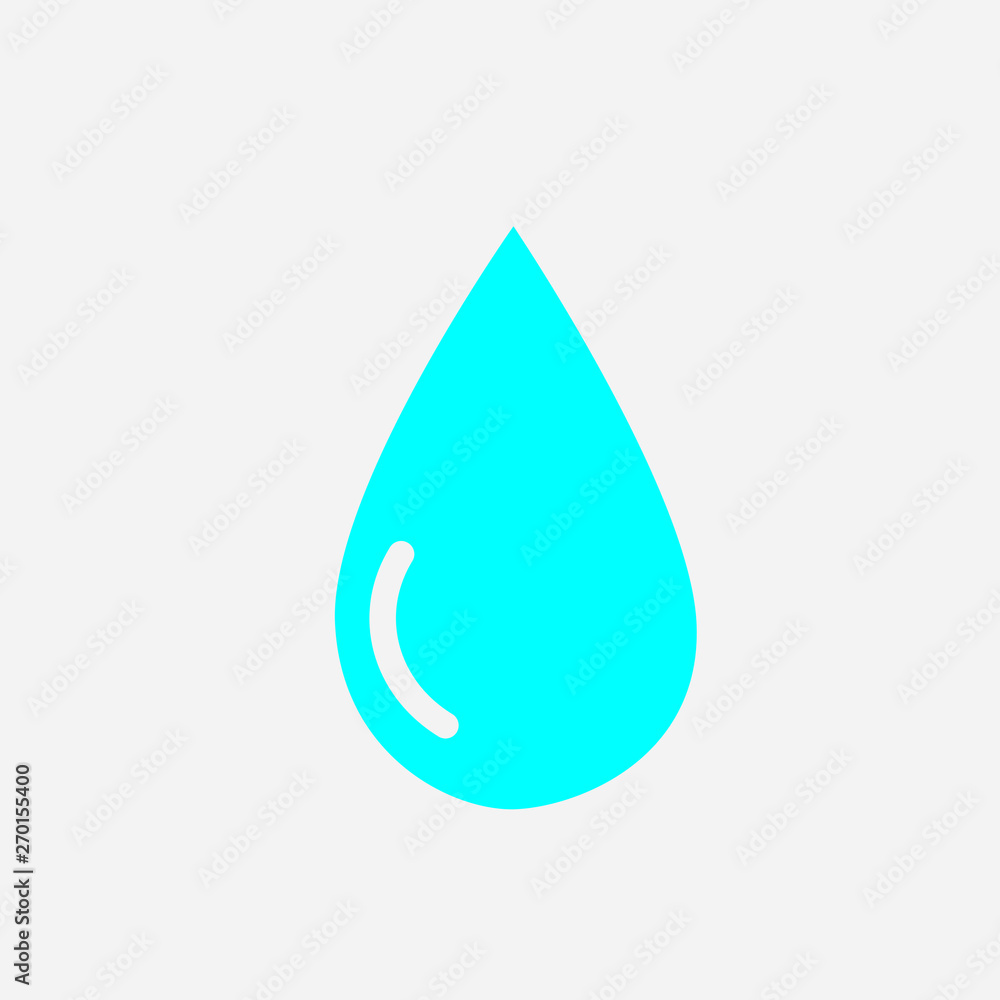 Rain Icon on grey background. Rain Icon on grey background.