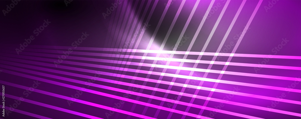Color light with lines, outer space background, bright rays Color light with lines, outer space background, bright rays