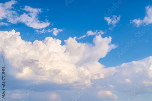 blue sky with white clouds