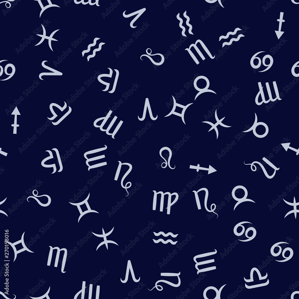Zodiac white sign. Zodiac white sign.