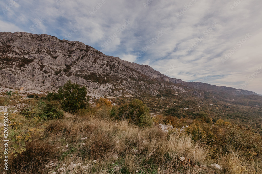 Montenegro landscape autumn view