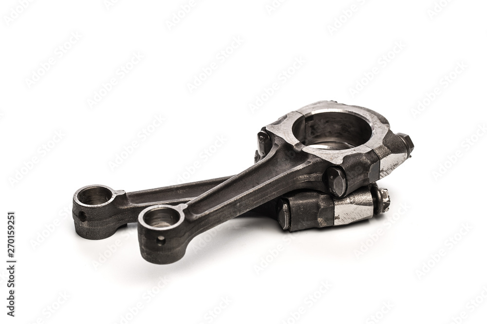 Various car parts and accessories, isolated on white background - Image Various car parts and accessories, isolated on white background - Image