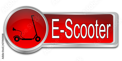 E-Scooter Button - 3D illustration