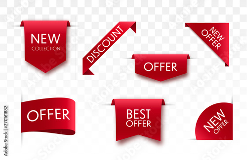 Sale tags collection. Vector badges 