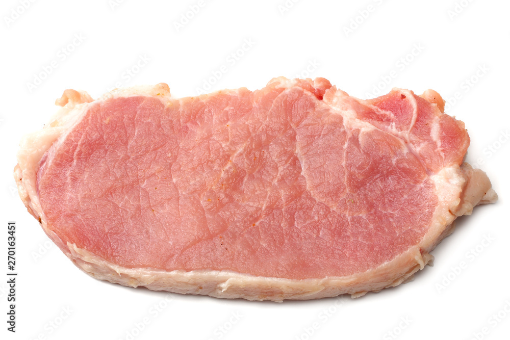 Raw pork meat isolated on white background Raw pork meat isolated on white background