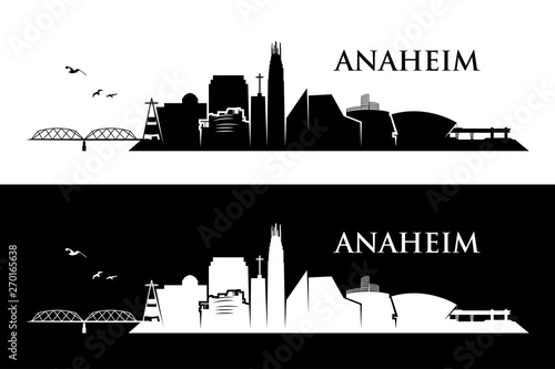 Anaheim skyline - California - United States of America - USA - vector illustration - Vector photo