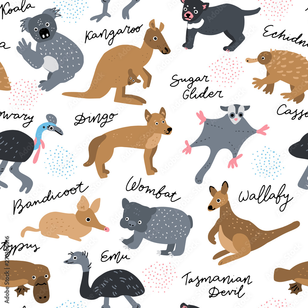 Fototapeta premium Seamless Background Vector Pattern
