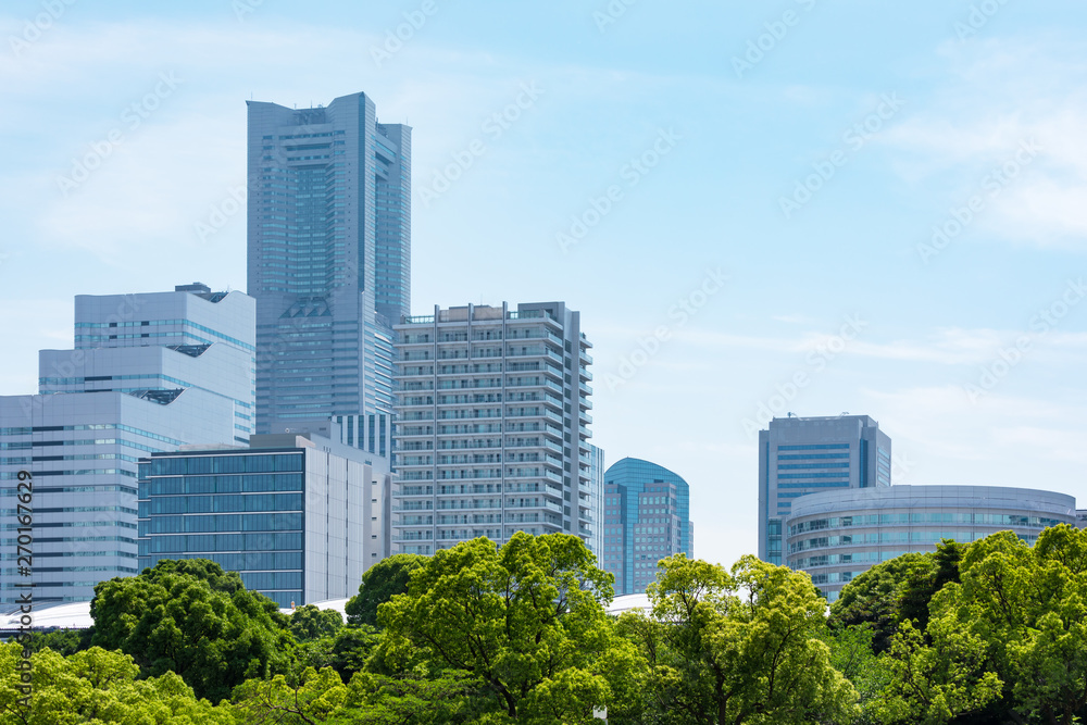 (神奈川県ｰ都市風景)横浜みなとみらいのオフィスビル群２