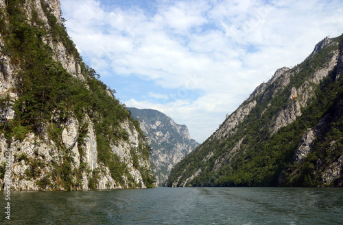 Drina river canyon and mountains nature landscape