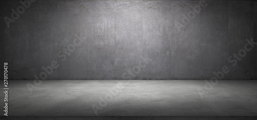 Fotografia Nice Concrete Room with Floor and Modern Wall Background
