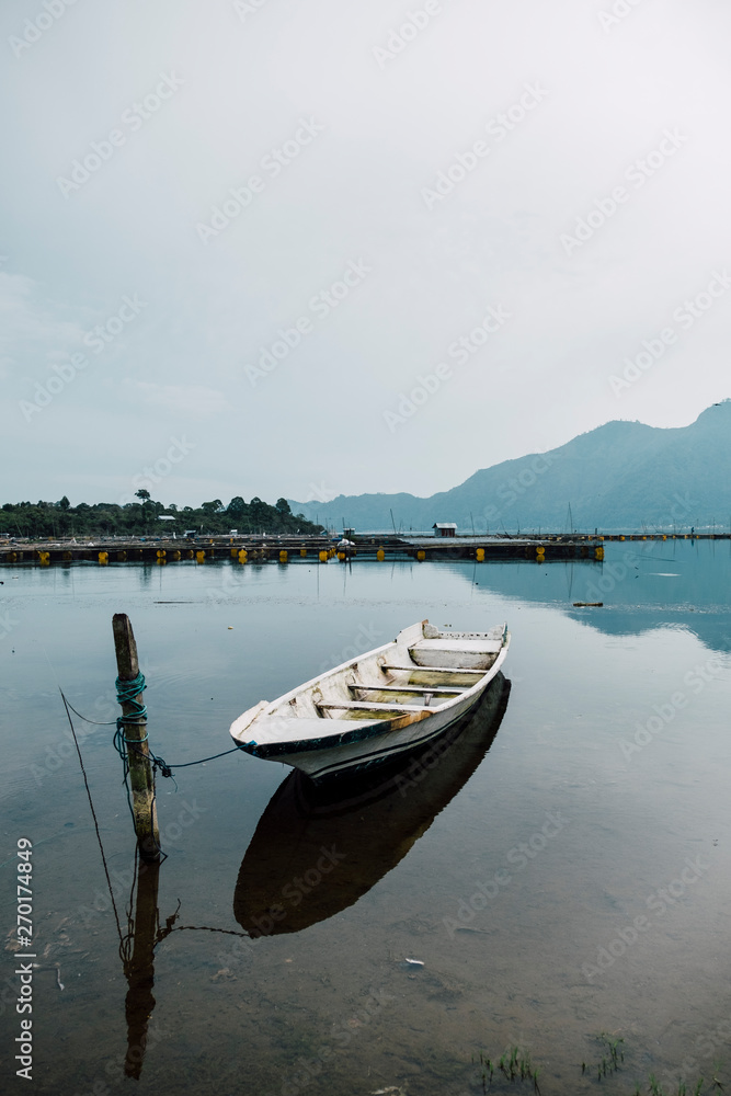boat parking in lake
