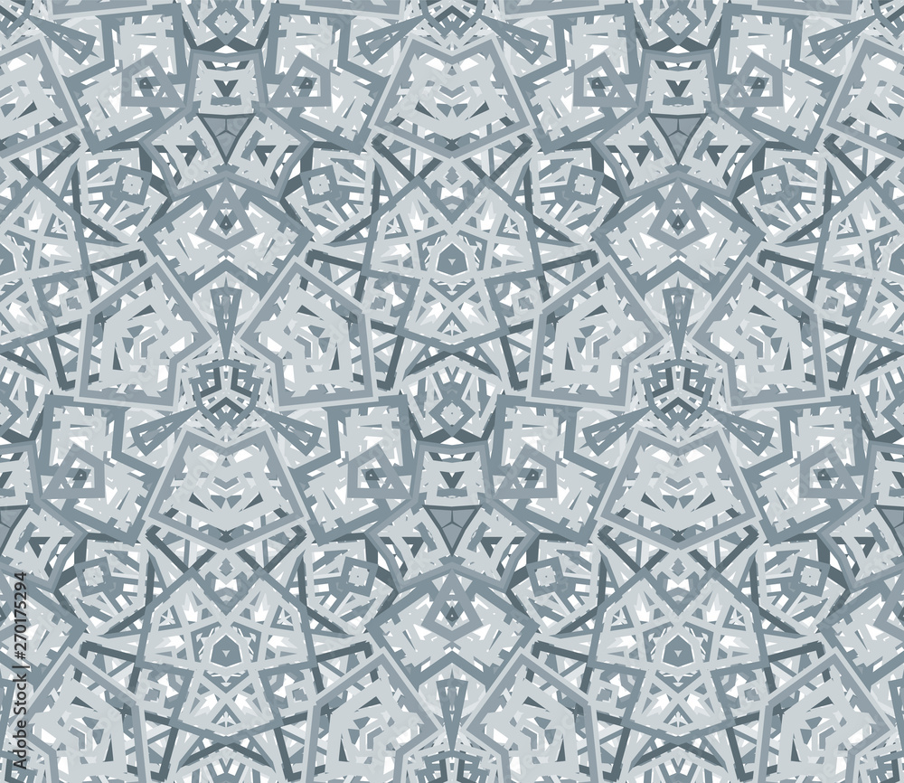 Kaleidoscope seamless pattern. Geometric abstraction on white background. Useful as design element for texture and artistic compositions. Kaleidoscope seamless pattern. Geometric abstraction on white background. Useful as design element for texture and artistic compositions.