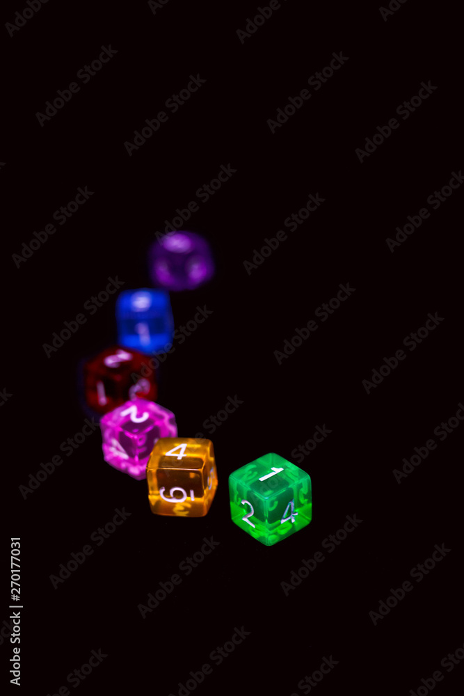 dicse for fantasy dnd and rpg tabletop games. Board game polyhedral dices with different sides isolated on white background dicse for fantasy dnd and rpg tabletop games. Board game polyhedral dices with different sides isolated on white background