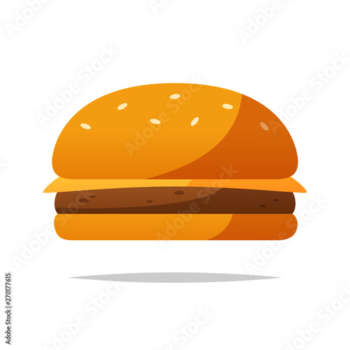 Cheeseburger vector isolated illustration