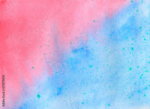 pink and blue watercolor background