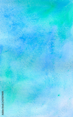 blue and green watercolor background