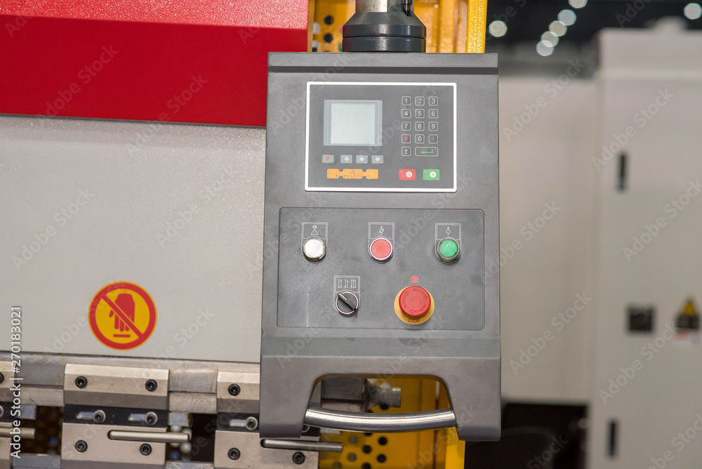 Obraz premium Automatic control panel, large machines