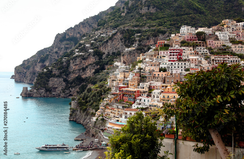 a part of the Amalfi coast of Italy