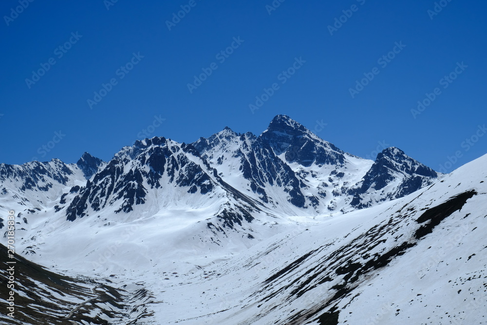 kackar mountains in the black sea region of turkey. Snowy mountain landscape
