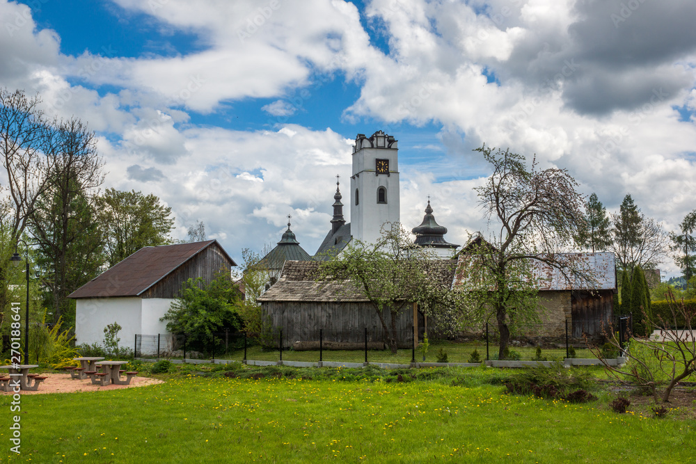 Fototapeta premium Church in Frydman, Malopolskie, Poland