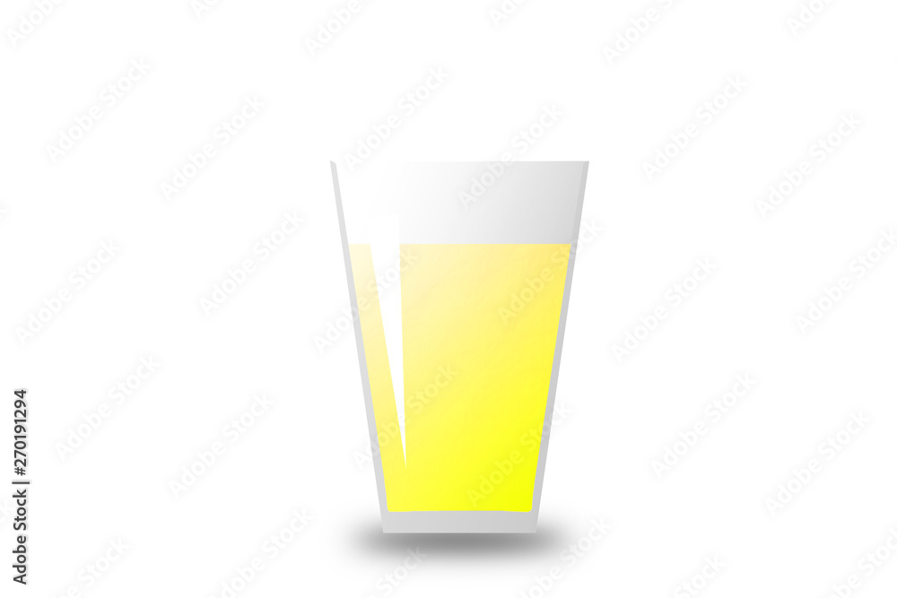 Illustration of yellow drink such as grapefruit juice in a glass cup. グラスに入ったグレープフルーツジュースのような黄色い飲み物のイラスト Illustration of yellow drink such as grapefruit juice in a glass cup. グラスに入ったグレープフルーツジュースのような黄色い飲み物のイラスト