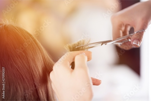 Cut salon hair head change treatment styling