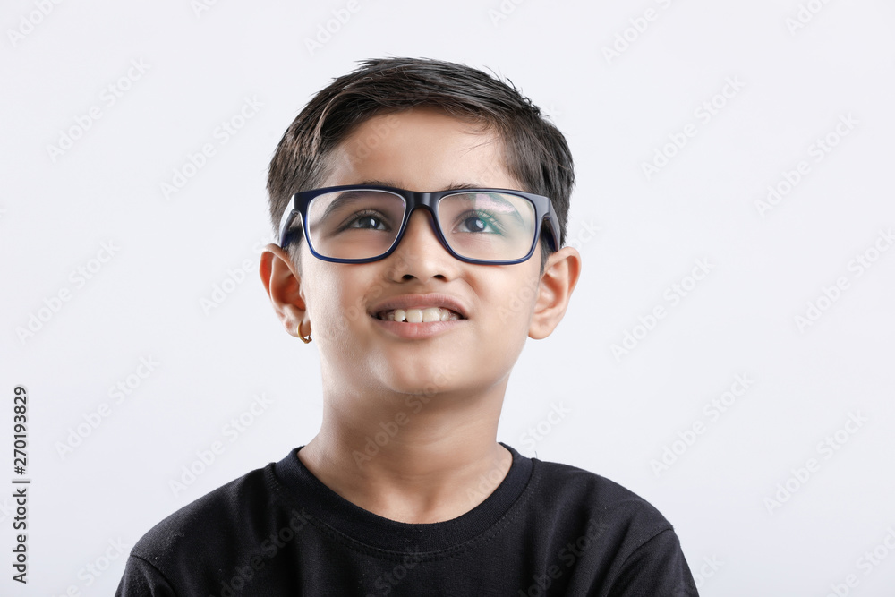 Cute little Indian / Asian boy wearing spectacles Cute little Indian / Asian boy wearing spectacles