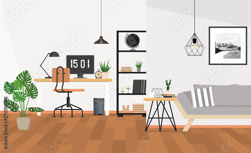 Modern interior design office space