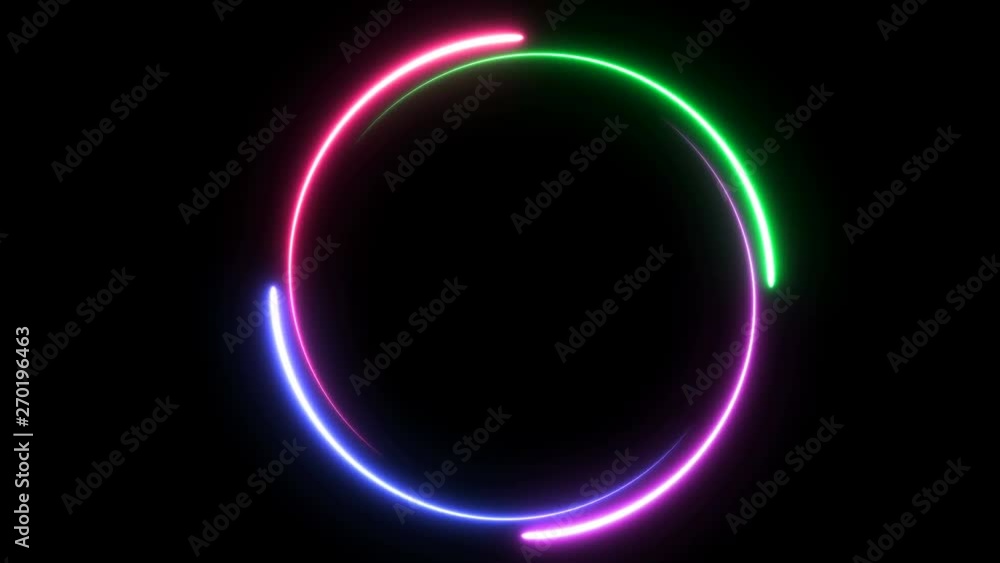 animation with a space for custom text placement. light glowing neon, progress loading circle bar, seamless looped animation with a space for custom text placement. light glowing neon, progress loading circle bar, seamless looped