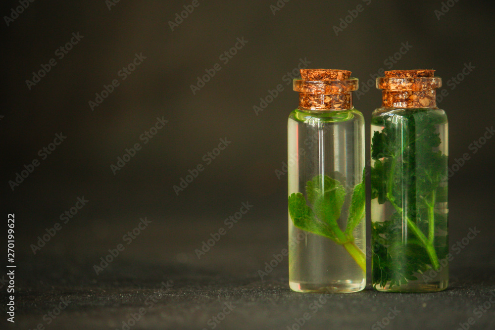 flavored oil (salad dressing) snack. food background. top flavored oil (salad dressing) snack. food background. top