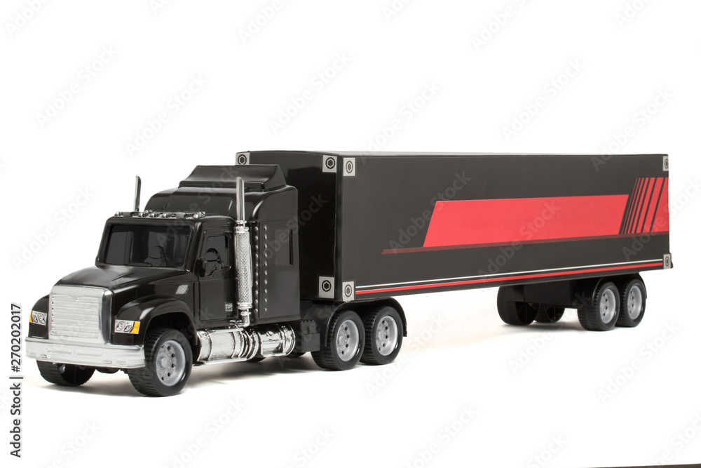 Toy Black Truck car isolate