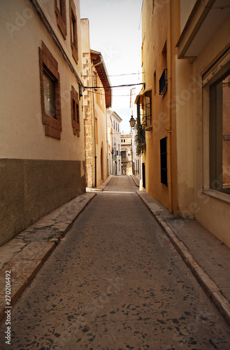 Narrow streets in small village  Spain