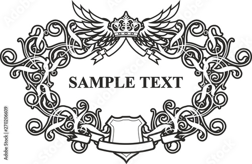 Escudo con tu texto