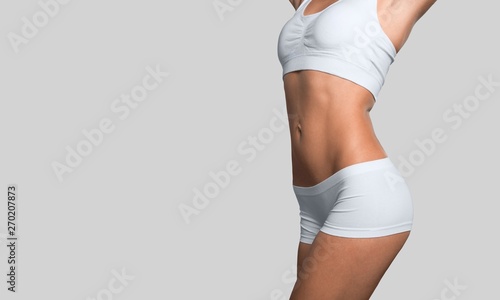 Intimate woman aesthetic abdomen beauty belly body photo