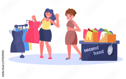 Second hand Vector. Cartoon. Isolated art on white background. Flat