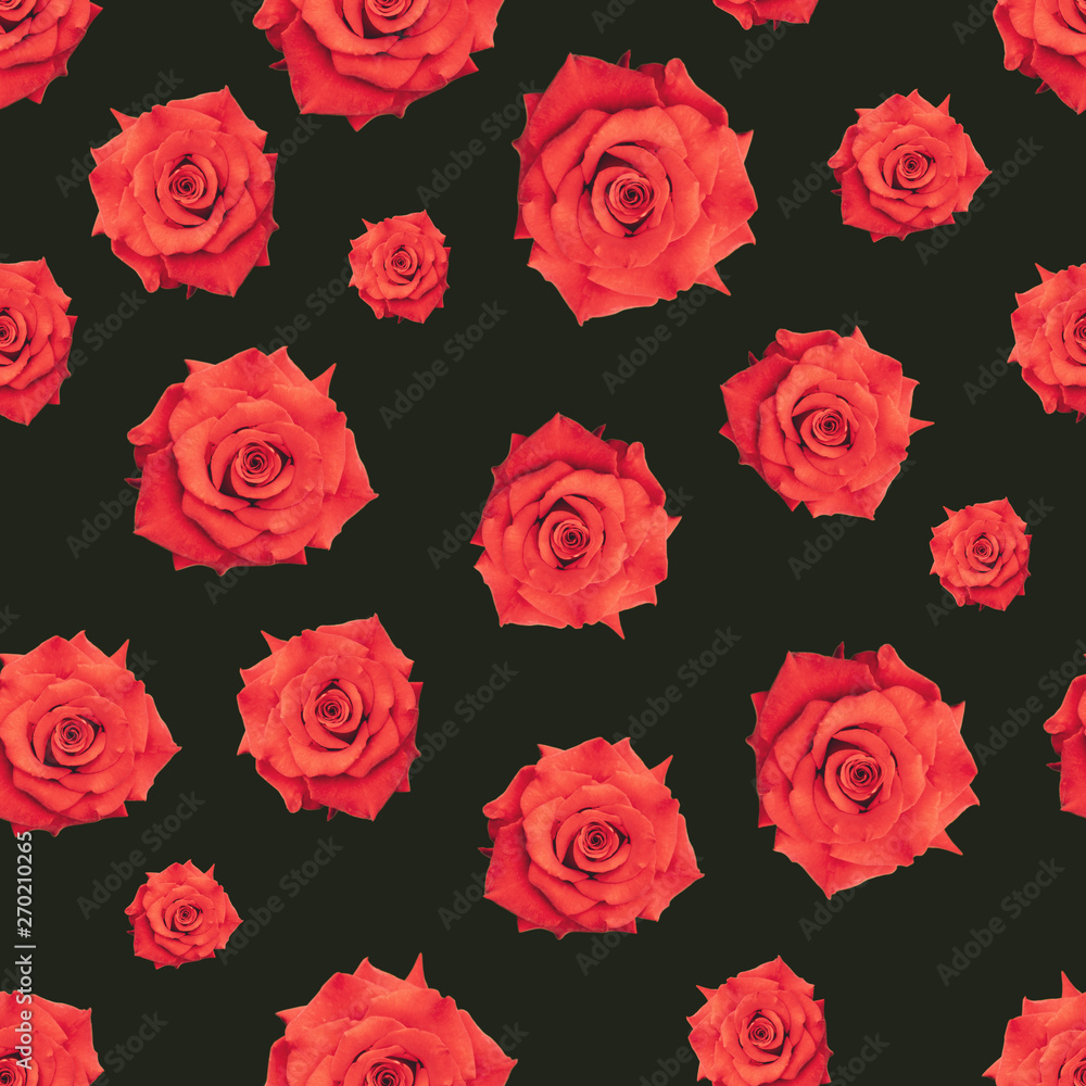 Red Rose Print Background