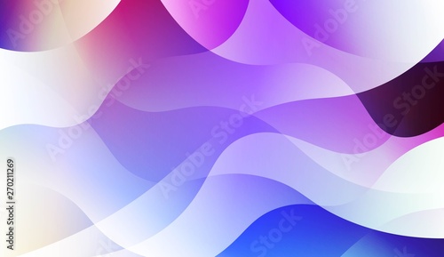 Geometric Wave Shape with Gradient Blurred Abstract Background. For Greeting Card  Flyer  Poster  Brochure  Banner Calendar. Vector Illustration.