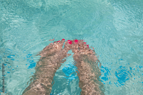 Feet Under water. isolated