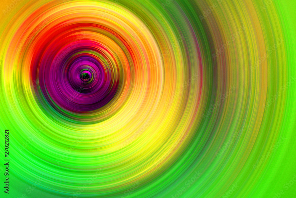 Abstract bright colorful background. Concentric colored circles