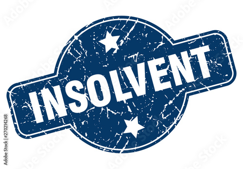 insolvent sign