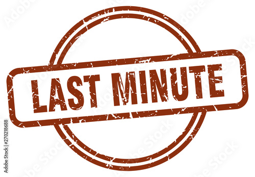 last minute stamp