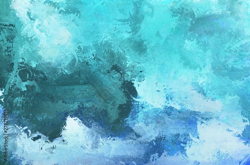 Abstract painting color texture. Colorful canvas. Blue waters
