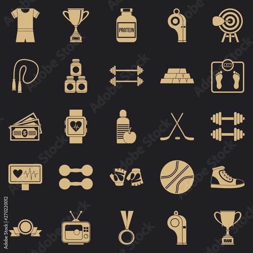 Tussle icons set. Simple set of 25 tussle vector icons for web for any design