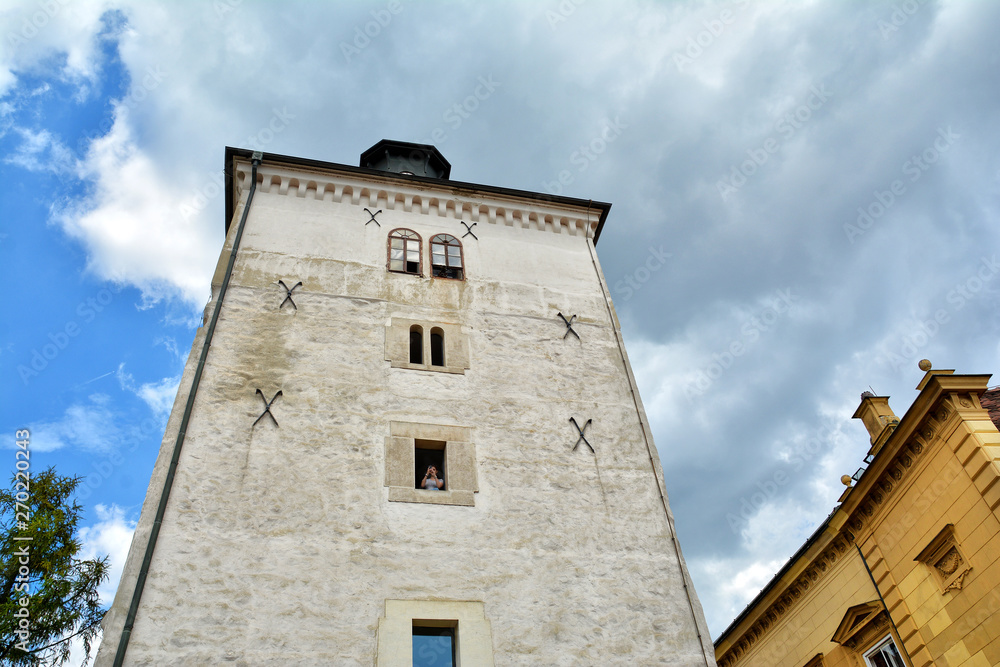 Lotrscak Tower in the Old town of Zagreb, Croatia