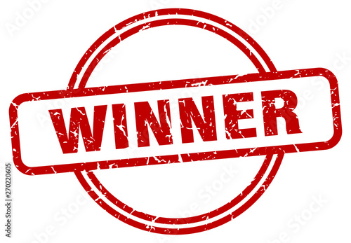 winner grunge stamp