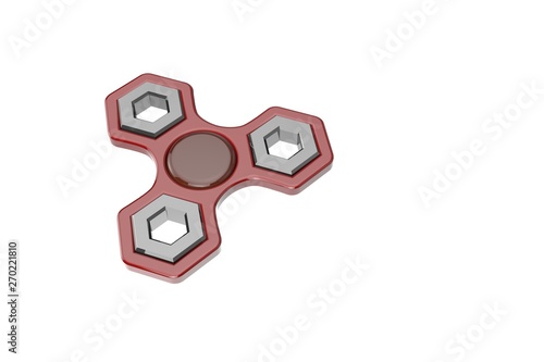 Hand fidget spinner. Isolat...