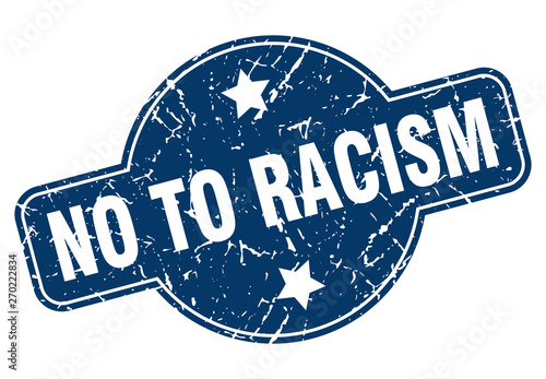 no to racism sign